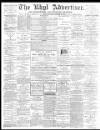 Rhyl Record and Advertiser Saturday 21 October 1882 Page 1