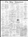 Rhyl Record and Advertiser Saturday 15 December 1883 Page 1