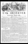 Usk Observer Saturday 04 August 1855 Page 1
