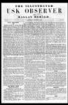 Usk Observer Saturday 06 October 1855 Page 1