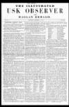 Usk Observer Saturday 20 October 1855 Page 1