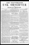 Usk Observer Saturday 15 December 1855 Page 1