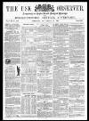 Usk Observer Saturday 13 September 1862 Page 1