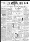 Usk Observer Saturday 03 January 1863 Page 1