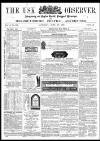 Usk Observer Saturday 20 June 1863 Page 1