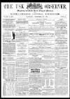 Usk Observer Saturday 19 December 1863 Page 1