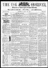 Usk Observer Saturday 23 April 1864 Page 1