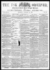 Usk Observer Saturday 22 October 1864 Page 1