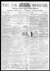 Usk Observer Saturday 14 January 1865 Page 1