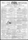Usk Observer Saturday 11 November 1865 Page 1