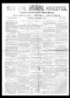 Usk Observer Saturday 08 December 1866 Page 1