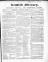 Kentish Mercury Saturday 20 April 1844 Page 1