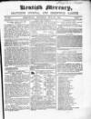 Kentish Mercury Saturday 20 July 1844 Page 1