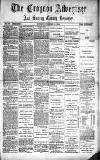 Croydon Advertiser and East Surrey Reporter Saturday 21 November 1885 Page 1