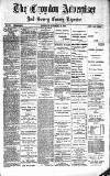 Croydon Advertiser and East Surrey Reporter Saturday 28 November 1885 Page 1