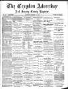 Croydon Advertiser and East Surrey Reporter Saturday 16 January 1886 Page 1