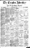 Croydon Advertiser and East Surrey Reporter Saturday 03 April 1886 Page 1