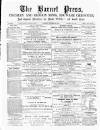 Barnet Press Saturday 29 November 1879 Page 1