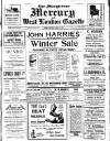Marylebone Mercury Saturday 13 January 1923 Page 1