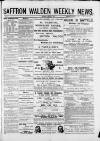 Saffron Walden Weekly News Saturday 03 August 1889 Page 1