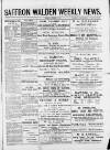 Saffron Walden Weekly News Saturday 07 September 1889 Page 1