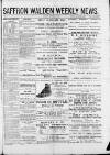 Saffron Walden Weekly News Saturday 21 September 1889 Page 1