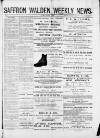 Saffron Walden Weekly News Saturday 19 October 1889 Page 1