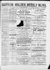 Saffron Walden Weekly News Saturday 26 October 1889 Page 1