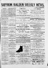 Saffron Walden Weekly News Saturday 09 November 1889 Page 1