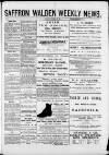 Saffron Walden Weekly News Saturday 23 November 1889 Page 1
