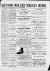 Saffron Walden Weekly News Friday 29 November 1889 Page 1