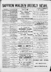 Saffron Walden Weekly News Friday 13 December 1889 Page 1