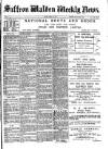 Saffron Walden Weekly News Friday 28 March 1890 Page 1
