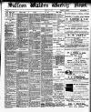 Saffron Walden Weekly News Friday 01 May 1896 Page 1