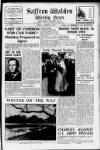 Saffron Walden Weekly News Friday 23 October 1953 Page 1