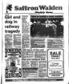 Saffron Walden Weekly News Thursday 20 July 1989 Page 1