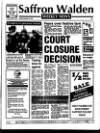 Saffron Walden Weekly News Thursday 19 December 1991 Page 1
