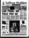 Saffron Walden Weekly News Thursday 04 February 1993 Page 1