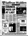 Saffron Walden Weekly News Thursday 26 August 1993 Page 1