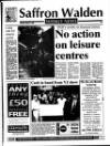 Saffron Walden Weekly News Thursday 31 August 1995 Page 1