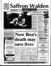 Saffron Walden Weekly News Thursday 22 August 1996 Page 1