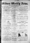 Widnes Weekly News and District Reporter Saturday 22 June 1878 Page 1