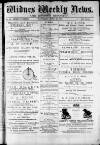 Widnes Weekly News and District Reporter Saturday 29 June 1878 Page 1