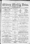 Widnes Weekly News and District Reporter Saturday 19 October 1878 Page 1