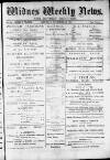 Widnes Weekly News and District Reporter Saturday 16 November 1878 Page 1