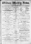 Widnes Weekly News and District Reporter Saturday 23 November 1878 Page 1