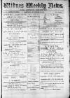 Widnes Weekly News and District Reporter Saturday 30 November 1878 Page 1