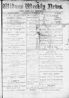 Widnes Weekly News and District Reporter Saturday 07 December 1878 Page 1