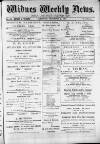 Widnes Weekly News and District Reporter Saturday 21 December 1878 Page 1