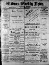 Widnes Weekly News and District Reporter Saturday 15 March 1884 Page 1